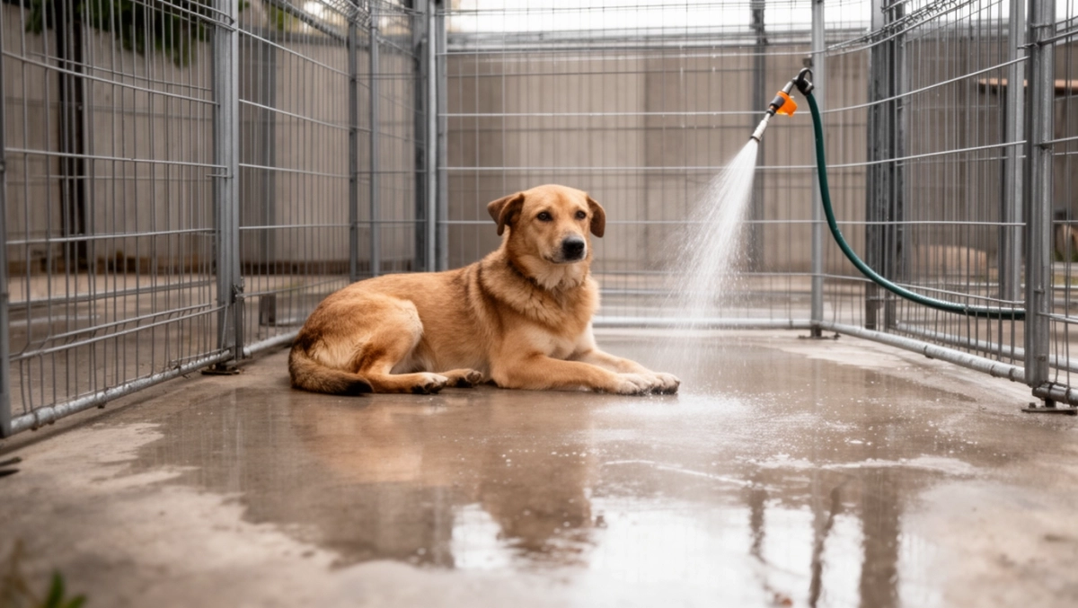 beton w kojcu dla psa