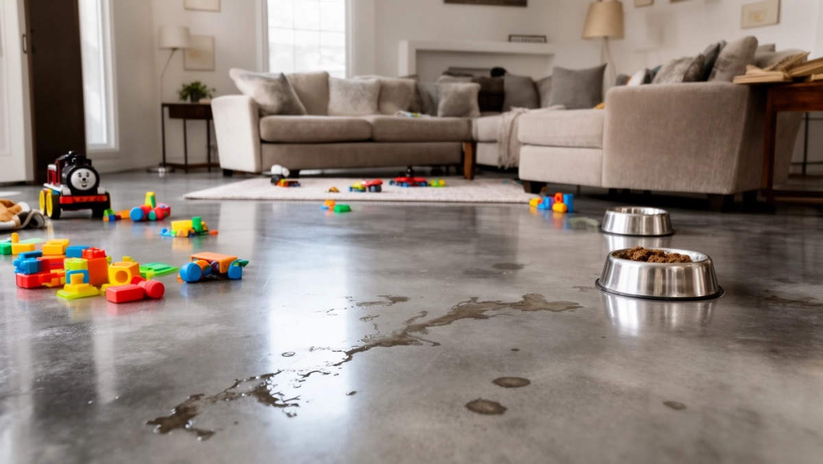 Betonowa podłoga w domu