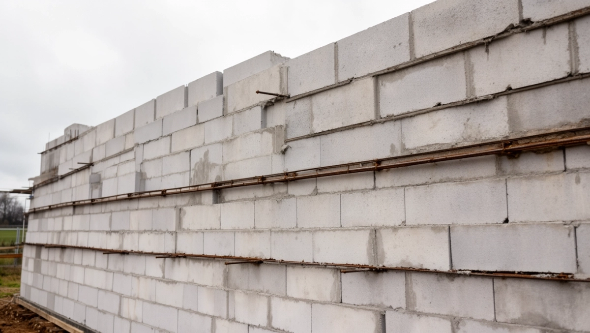 Maksymalną wysokość ściany z betonu komórkowego