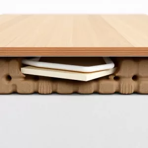 Przekrój posadzki z ogrzewaniem podłogowym