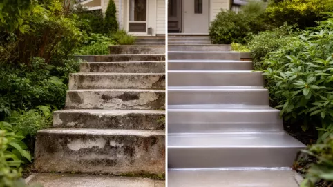 renowacja schodów betonowych