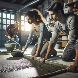 Wylewanie Posadzki W Garażu